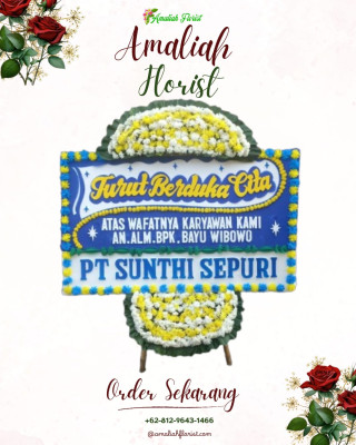 Papan Bunga Duka di Kelapa Dua