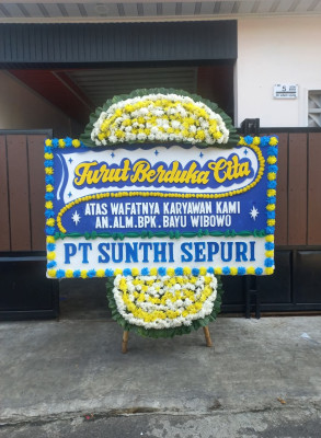 Papan Bunga Duka di Kelapa Dua